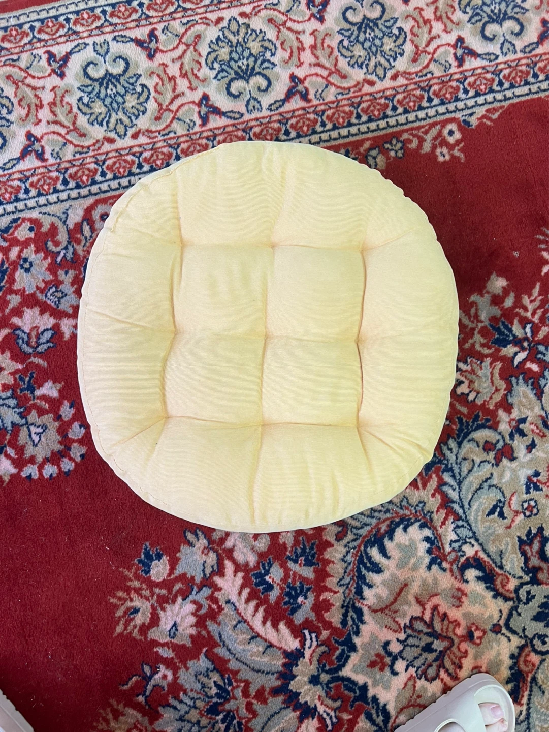 Round Tufted Seat Cushion meditation or pet or sitting cushion - photo 5