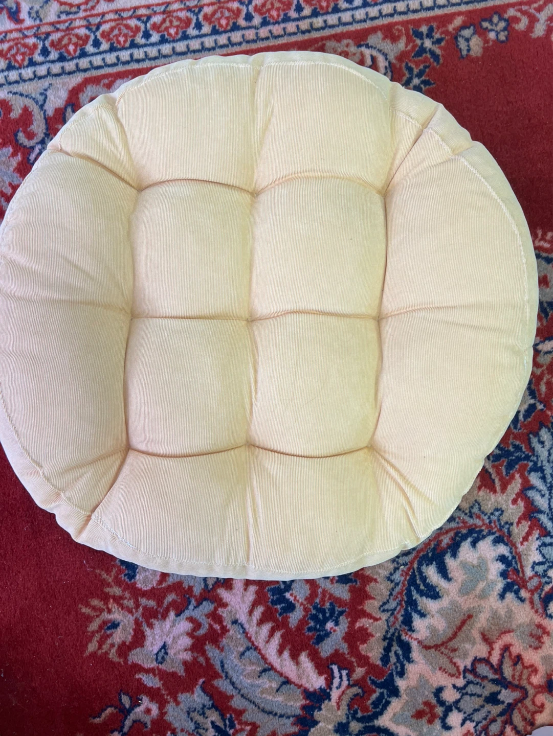Round Tufted Seat Cushion meditation or pet or sitting cushion - photo 3