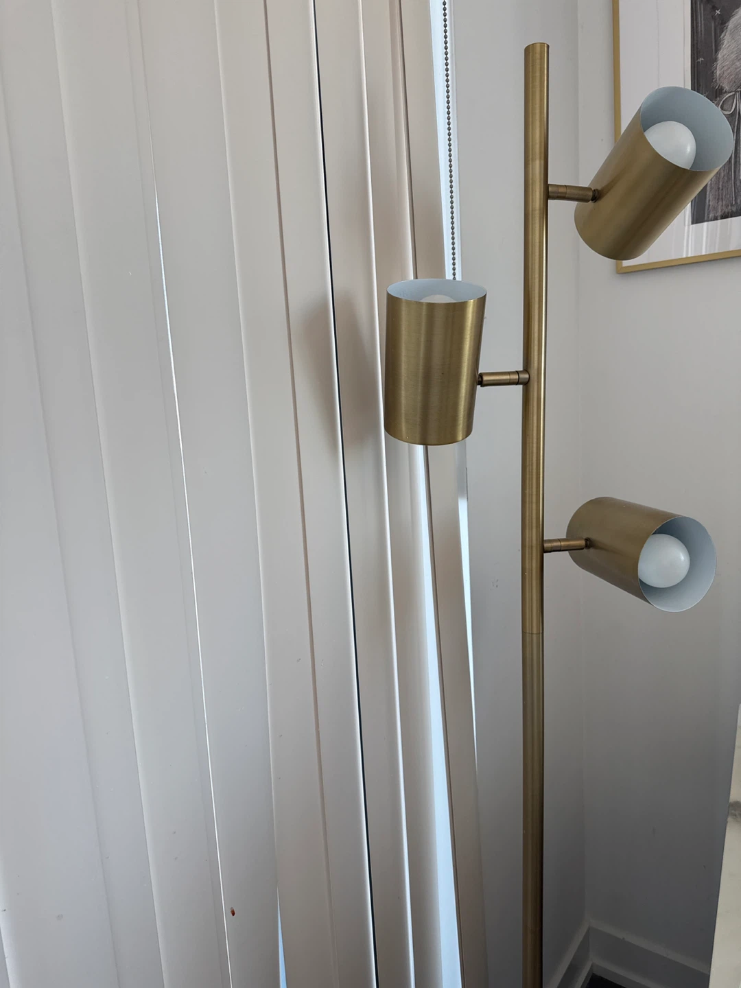 Gold 3-Light Floor Lamp