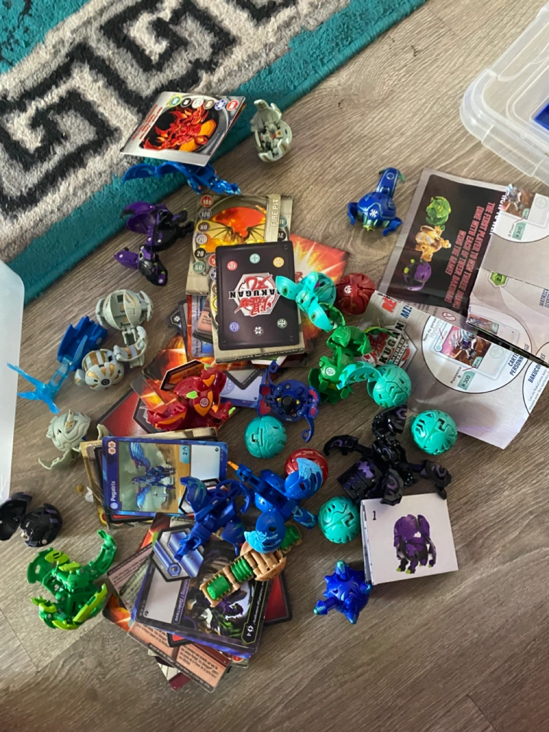 Assorted Skylanders and Bakugan Figures
