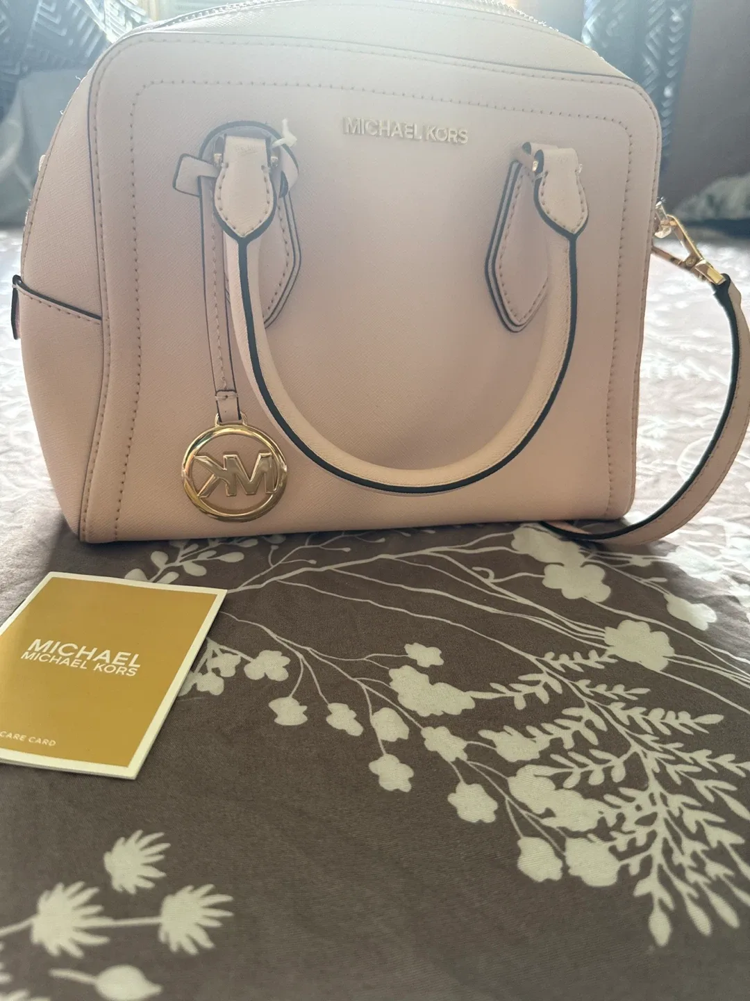 Michael Kors Pink Leather Satchel Handbag