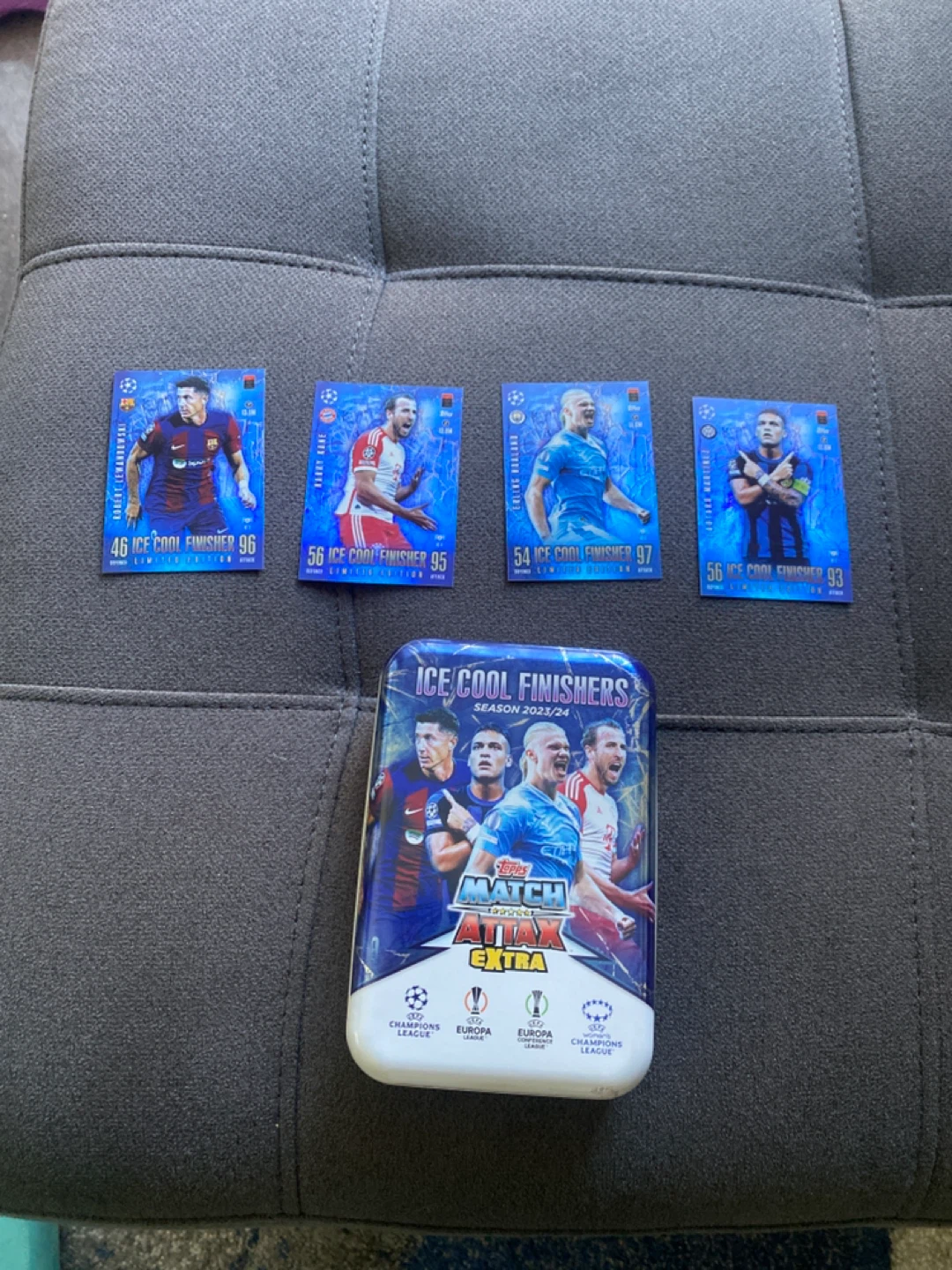 Topps Match Attax 2023-24 Tin with 4 Ice Cool Finishers Cards