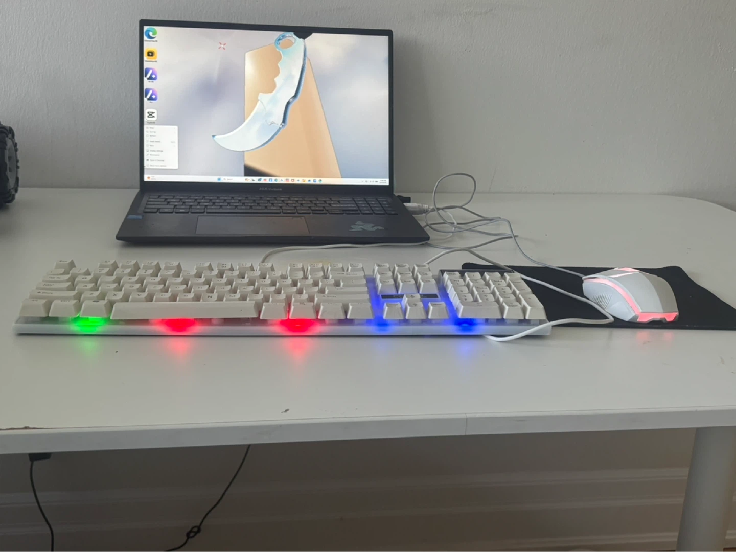 FRiWOL White Keyboard and Mouse with RGB Lighting - photo 3