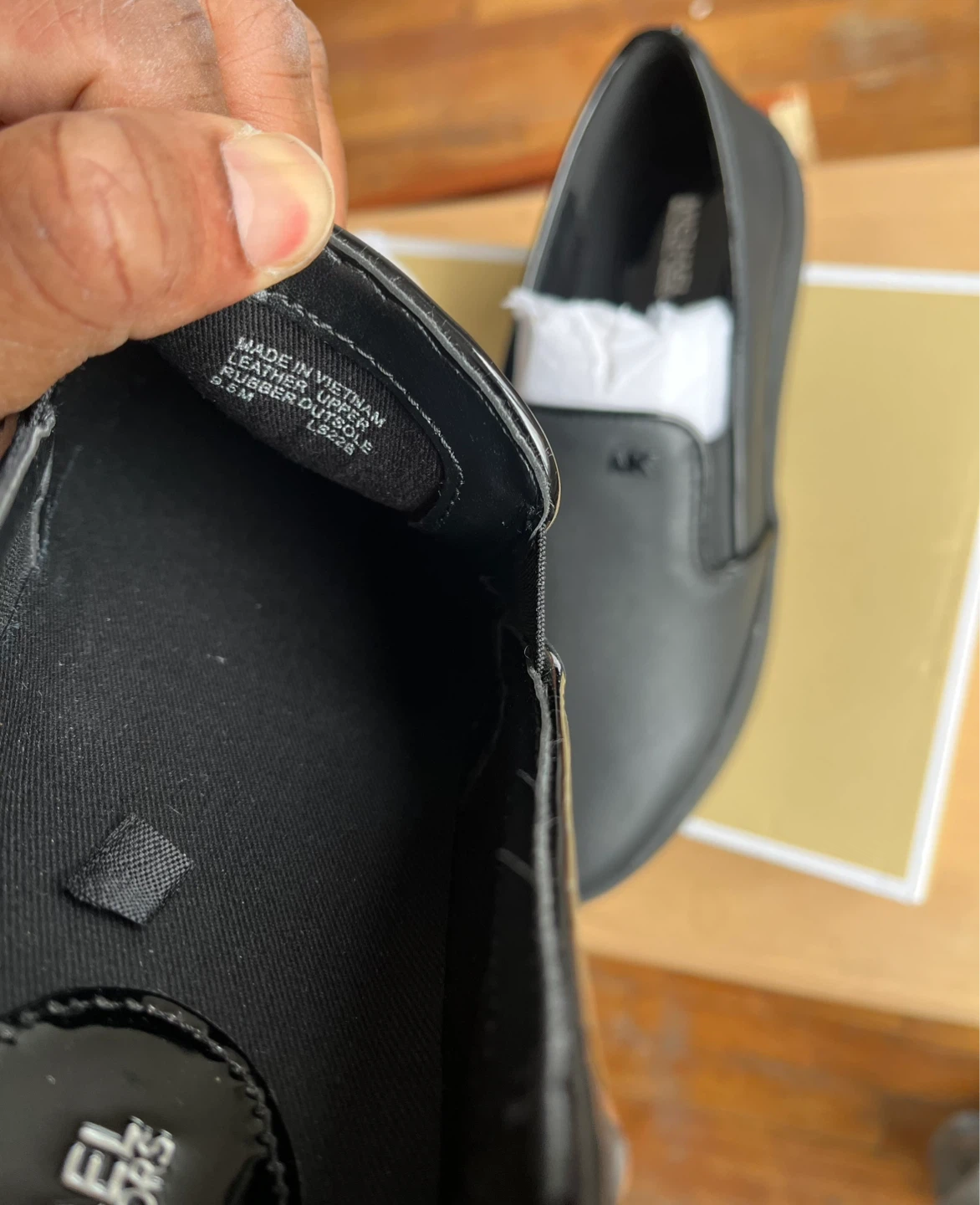 Michael Kors Keaton Black Leather Slip-On Loafers 9.5 - photo 5