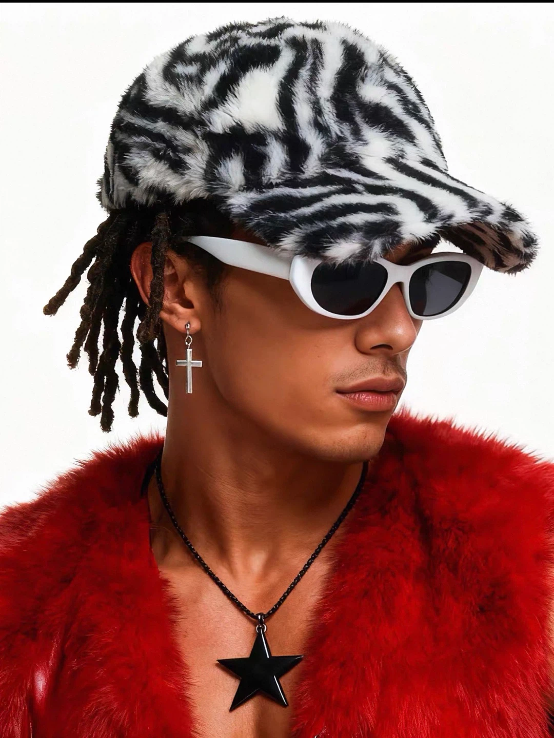 Faux Fur Baseball Cap