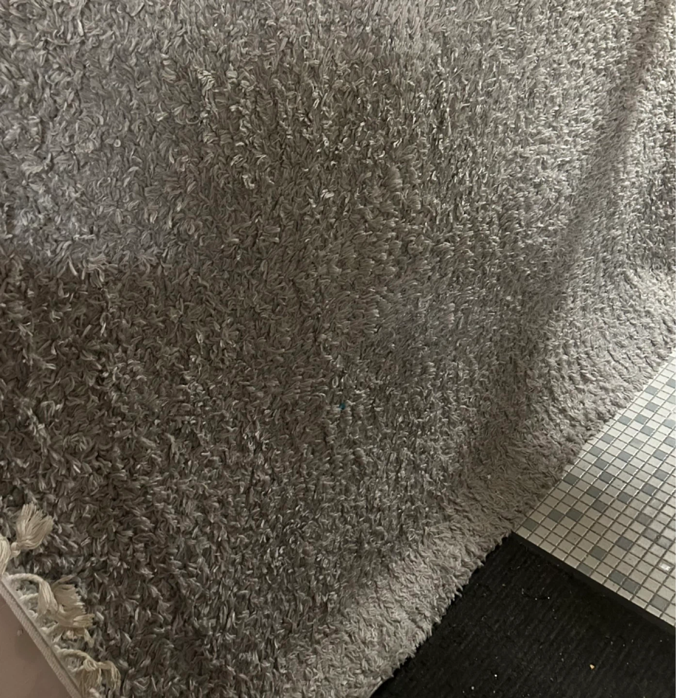 Belleza 5'3" x 7' Gray Machine Made Polypropylene Rug