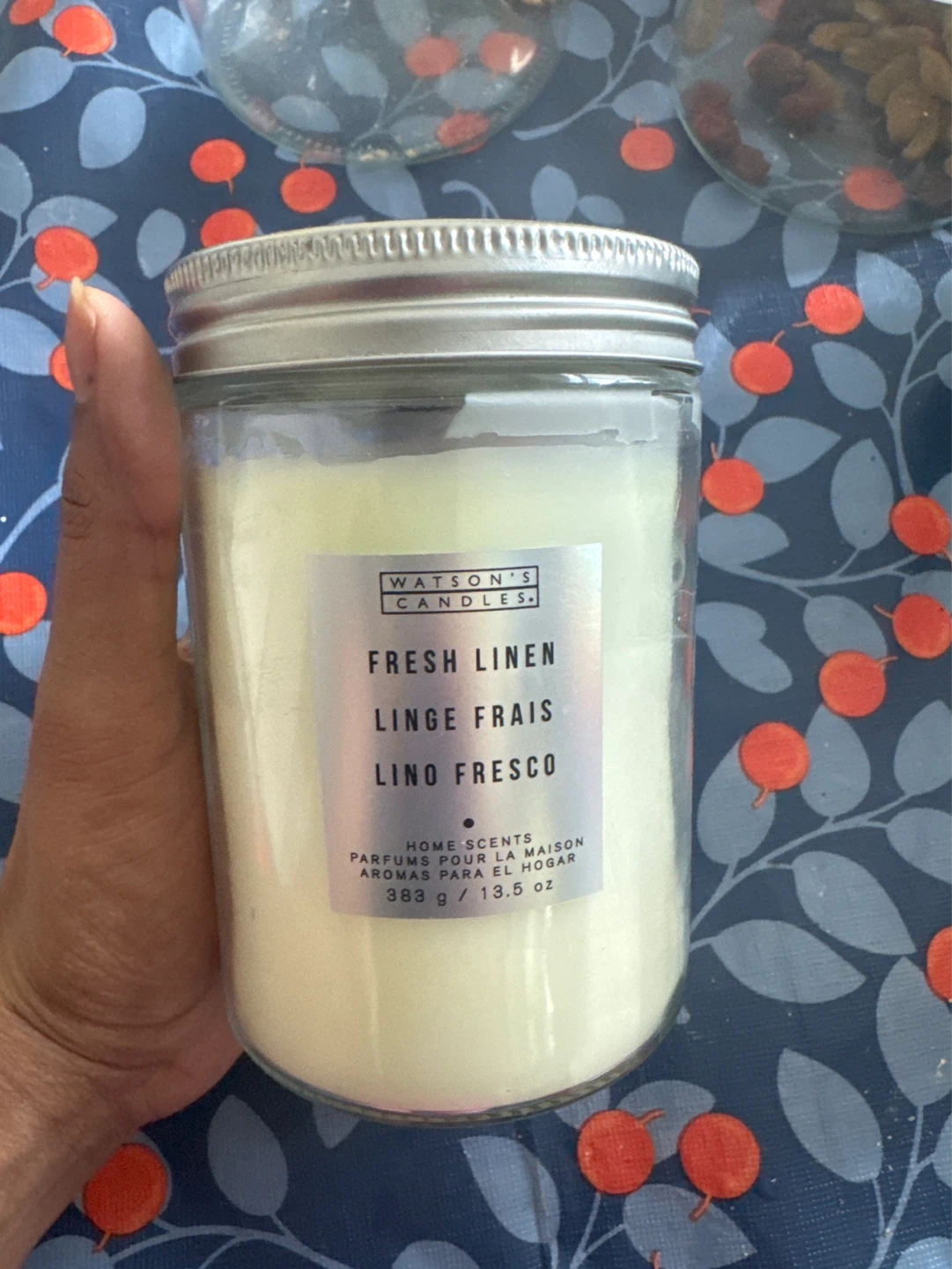 Watson's Candles Fresh Linen Scented Candle
