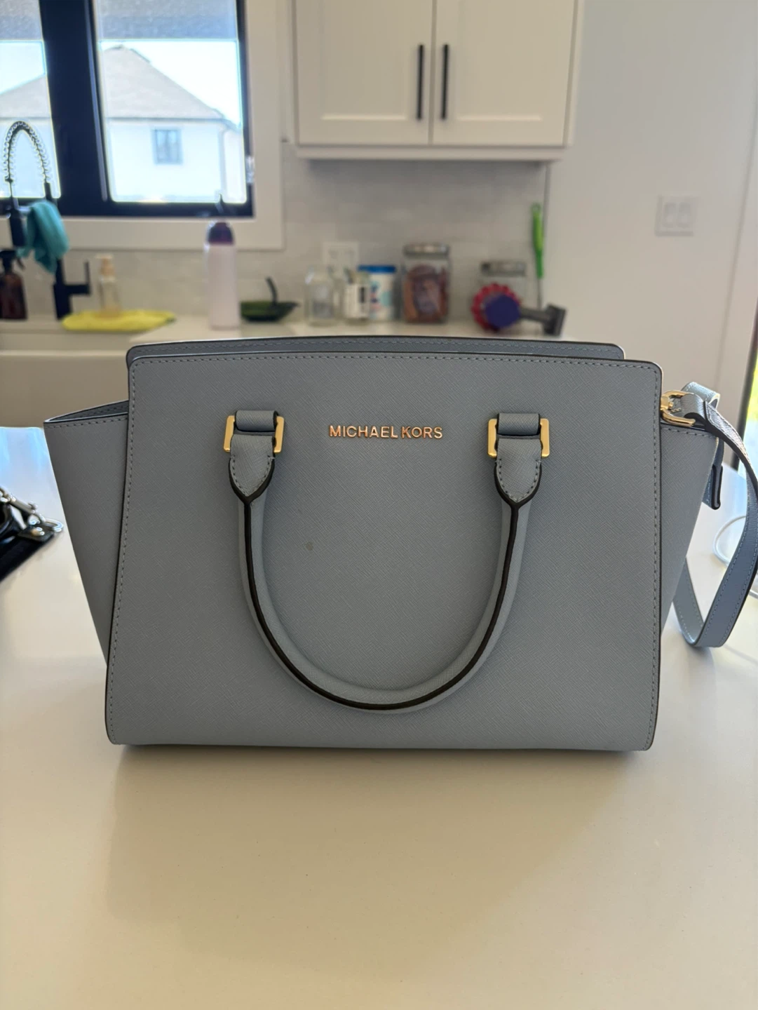 Michael Kors Light Blue Handbag