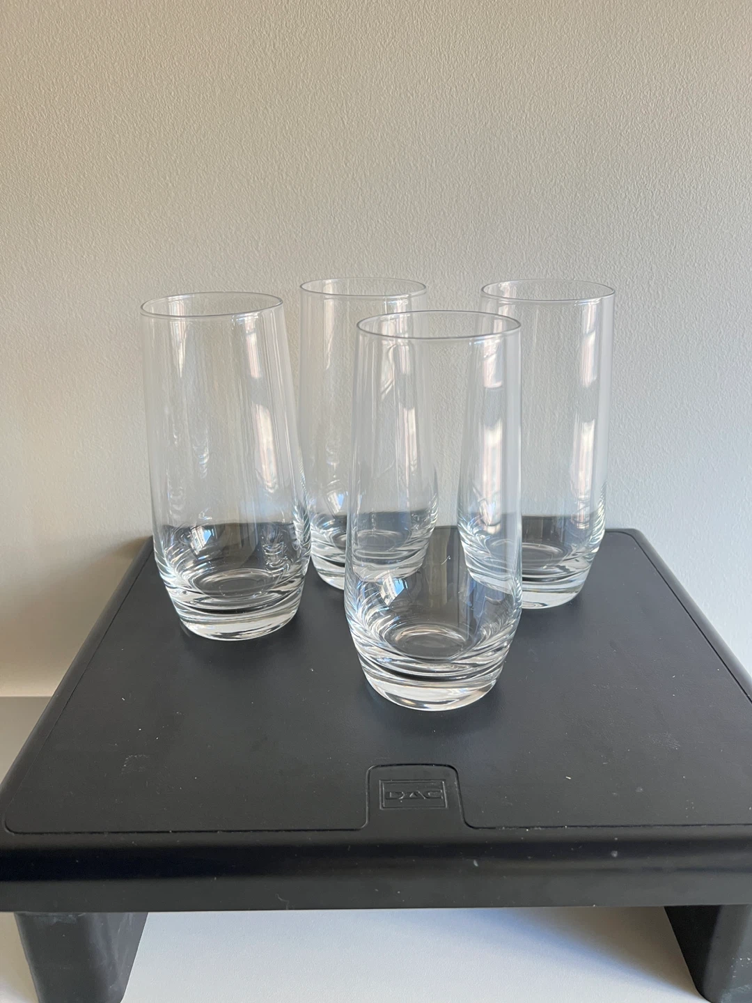 Set of 4 Clear Glasses