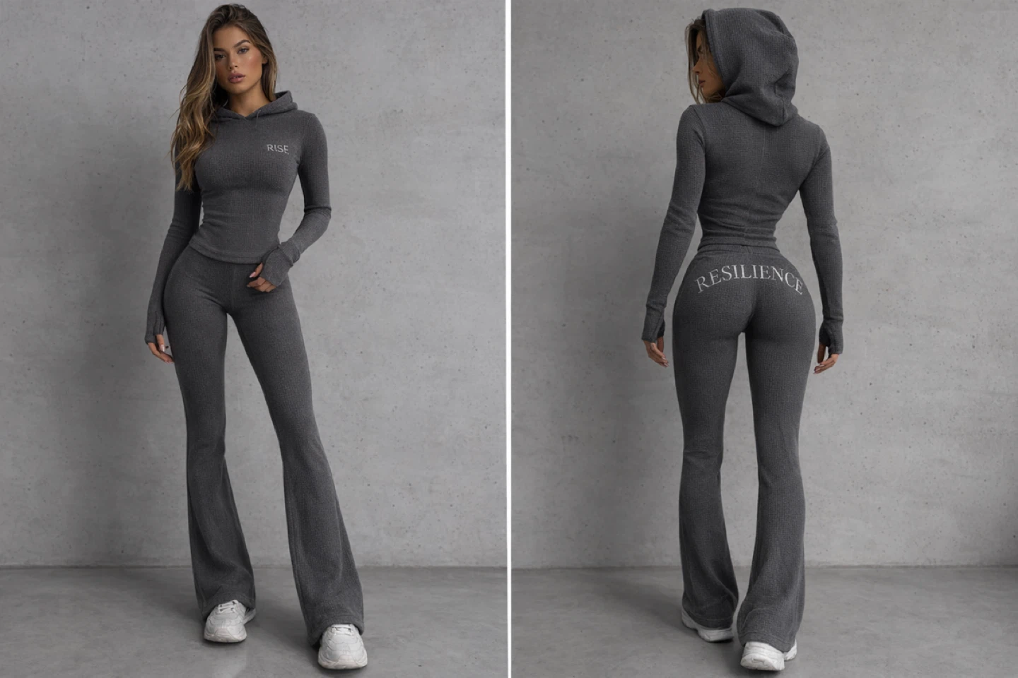 RISE Activewear Set - Hoodie & Bell Bottom Pants - photo 5