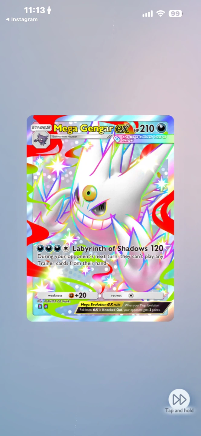 Pokemon Mega Gengar EX Trading Card