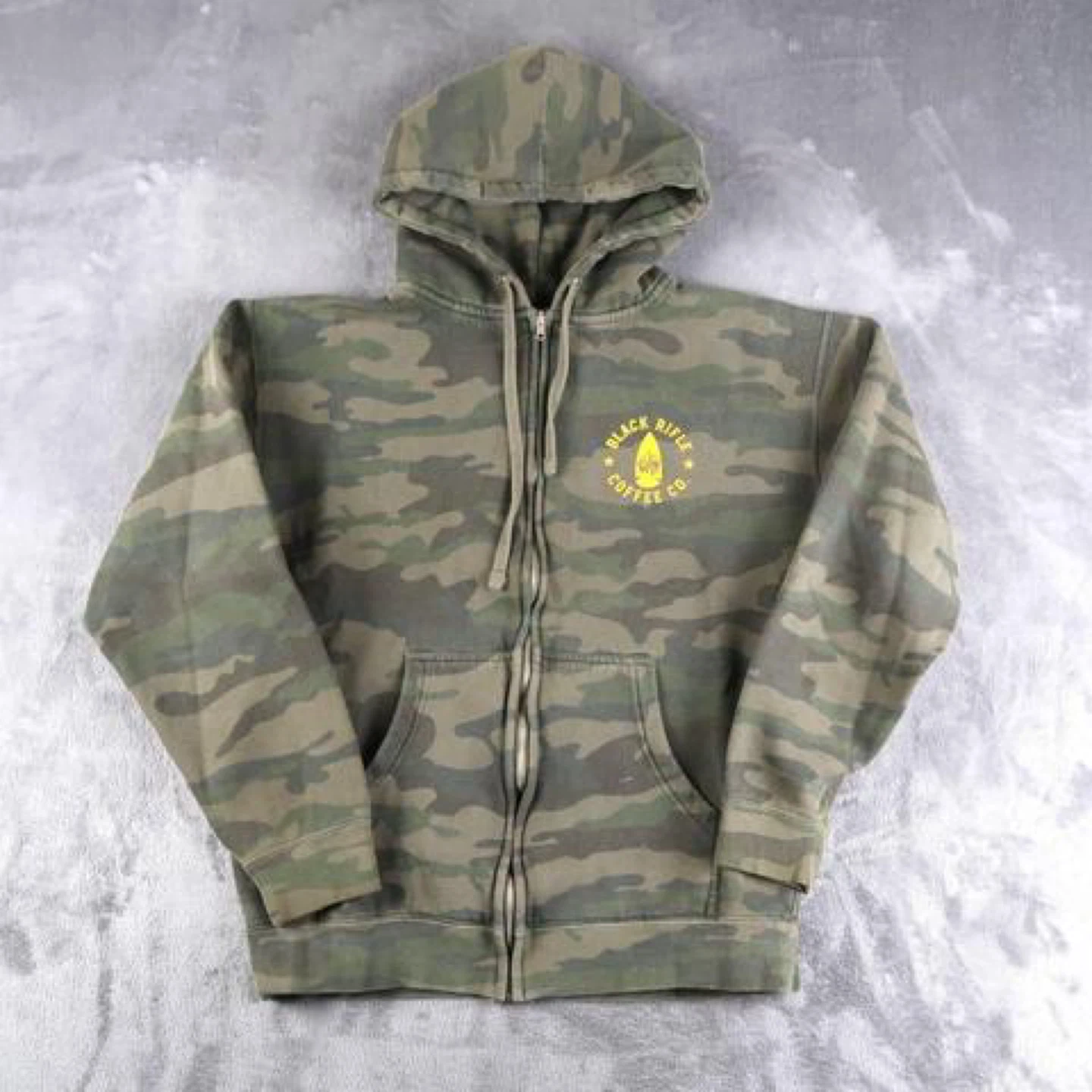 BlackCoffee Co. Camo Zip-Up Hoodie