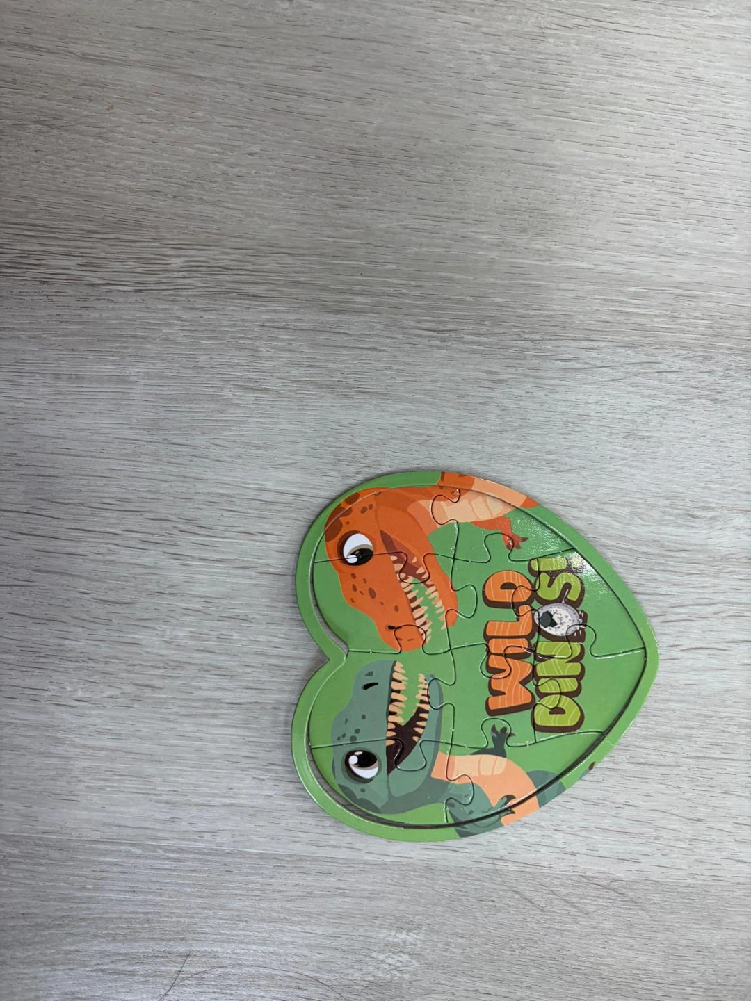 Wild Dinosaurs Heart Puzzle