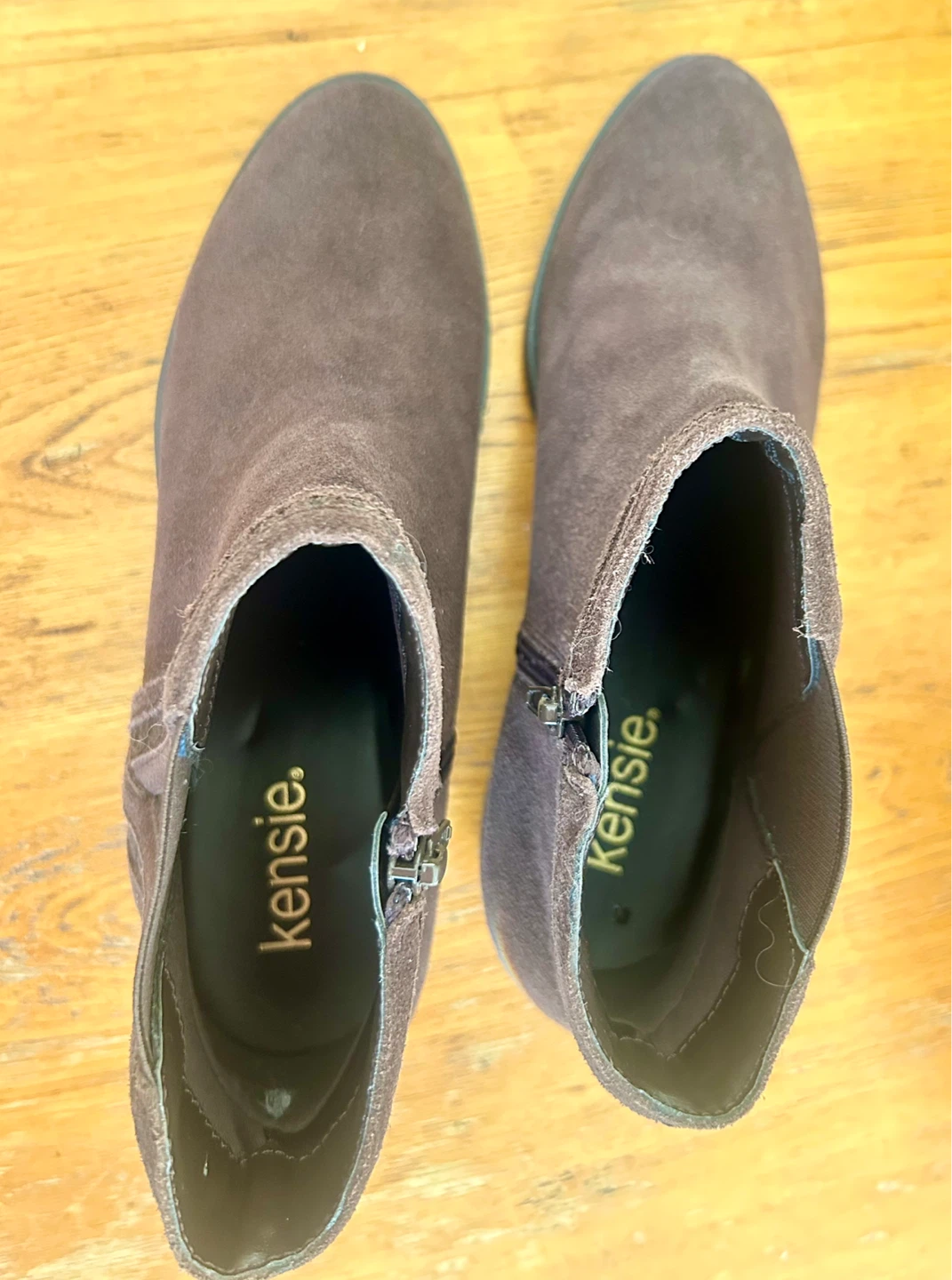 Kensie Women's Brown Suede Ankle Boots Size 9.5 - photo 4
