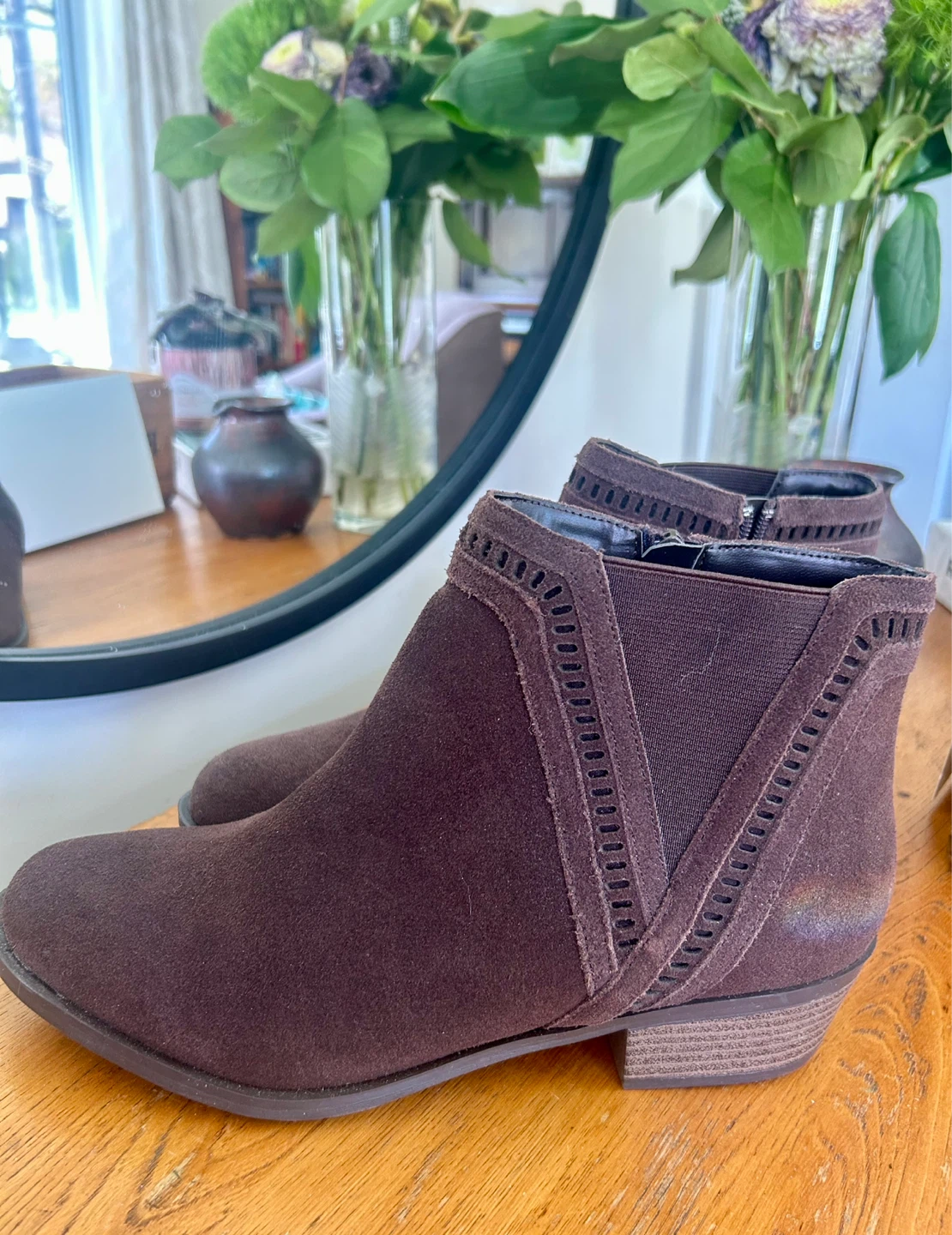 Kensie Women's Brown Suede Ankle Boots Size 9.5 - photo 3