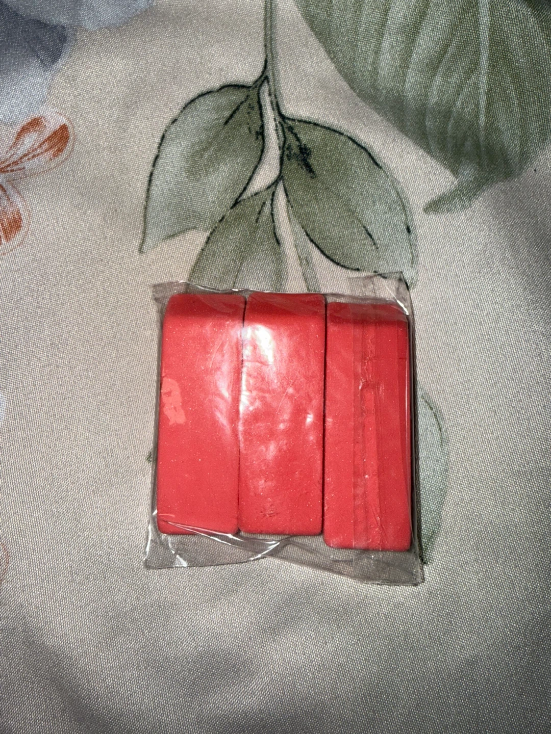 Pack of 3 Red Erasers