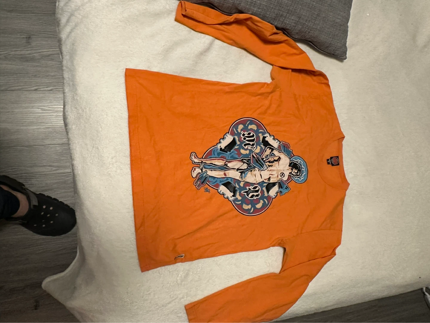 Meltin' Pot Orange Long Sleeve T-Shirt Size L - photo 3