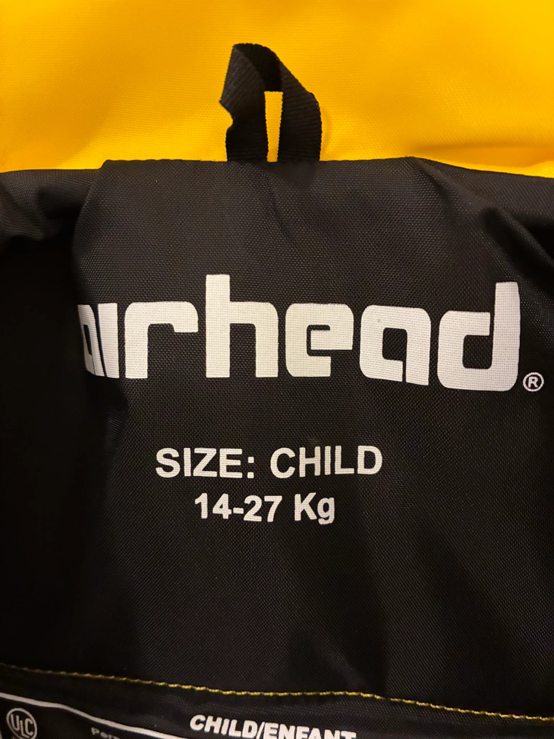 Airhead Yellow Child Life Jacket - 14-27 Kg - photo 3