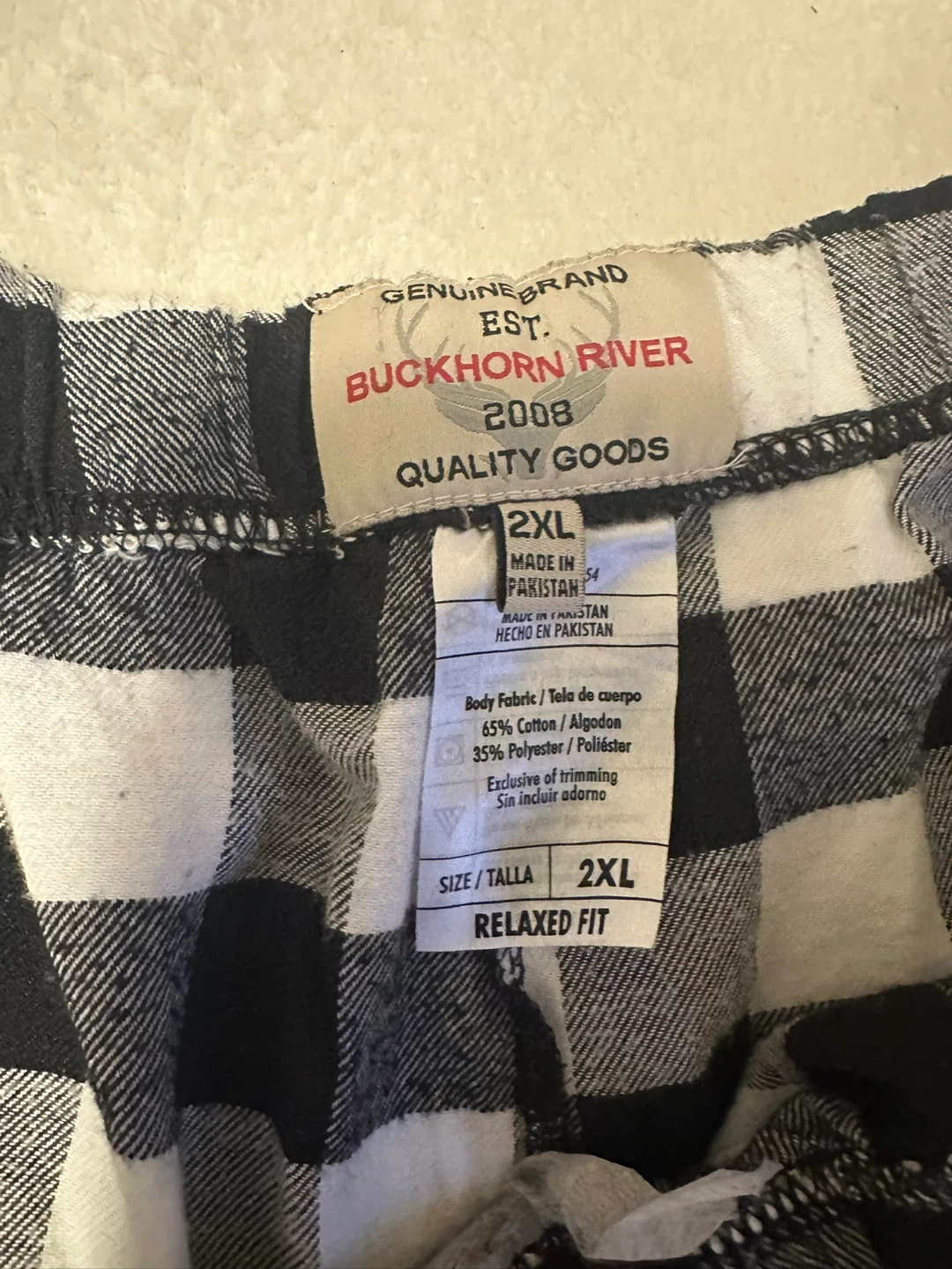 Buckhorn River Men's Flannel Pajama Pants Size 2XL - photo 3