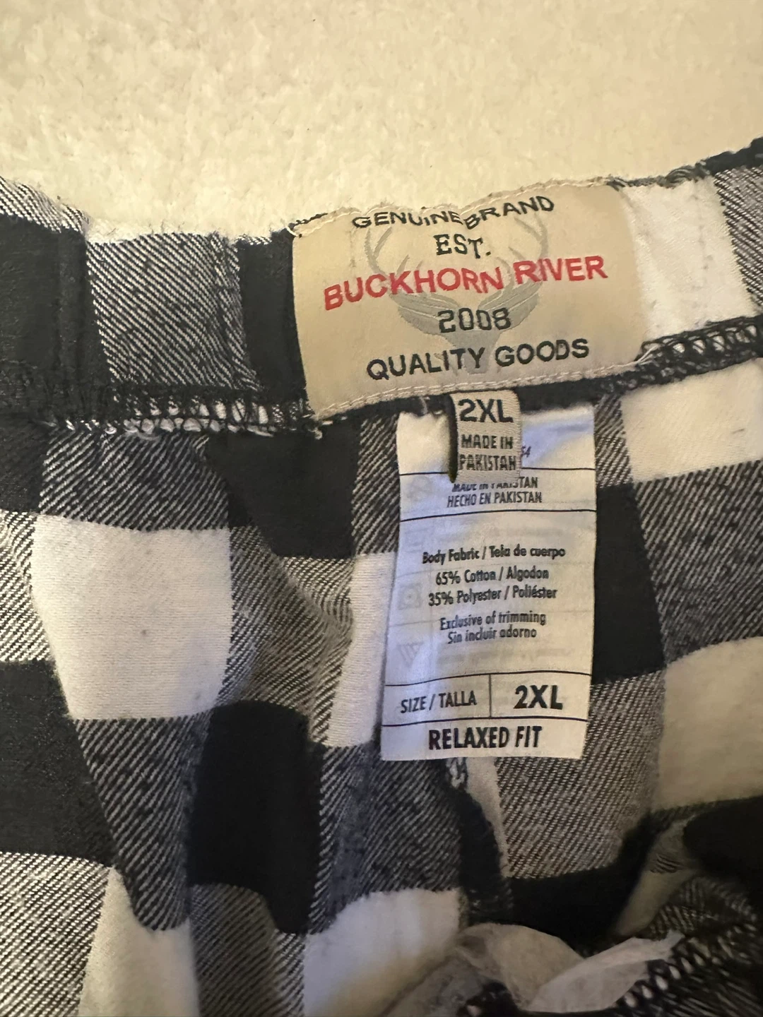 Buckhorn River Men's Flannel Pajama Pants Size 2XL - photo 4