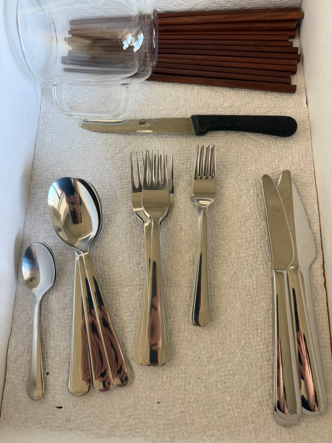 Stainless Steel Cutlery Set with Chopsticks