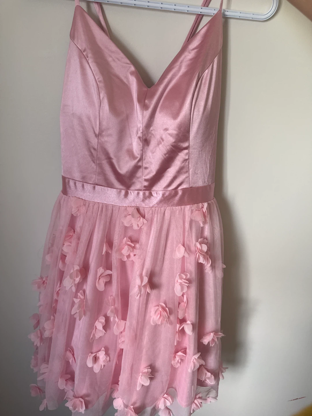 Pink Tulle Dress with 3D Flowers - photo 3