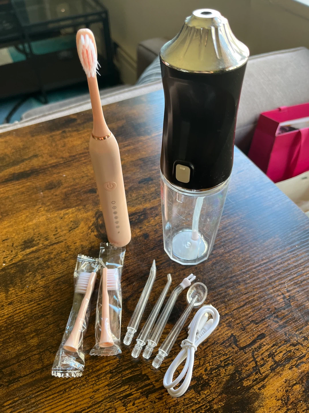 Electric Toothbrush and Water Pik Set