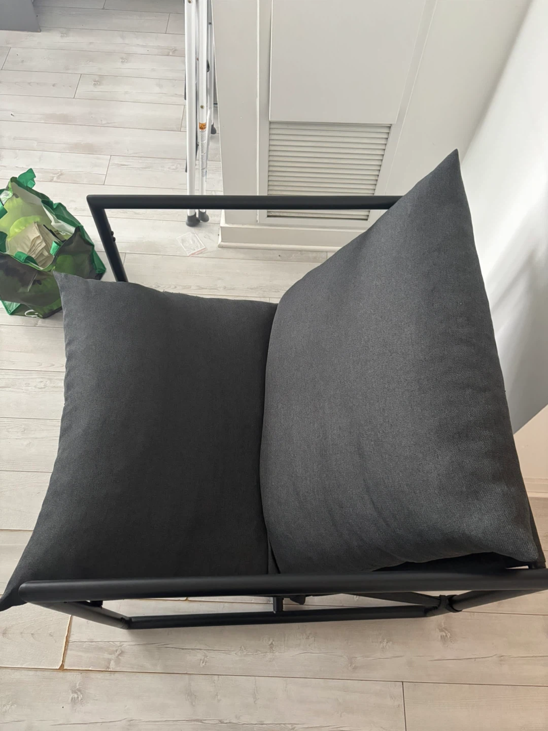 ZINUS Aidan Sling Accent Chair/Metal Framed Armchair Dark Grey - photo 3