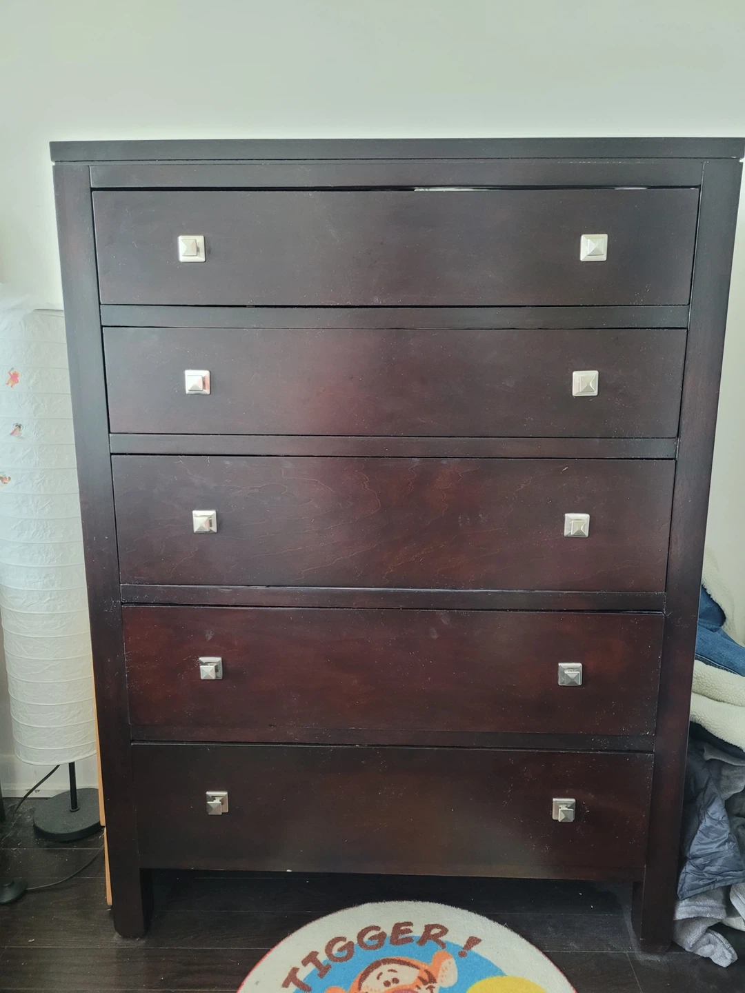 Dark Brown 5-Drawer Dresser
