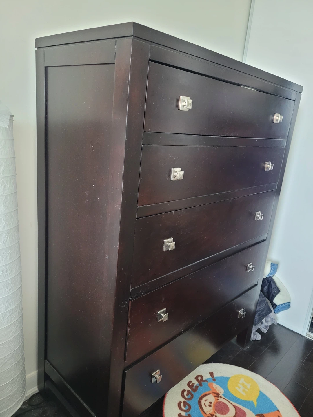 Dark Brown 5-Drawer Dresser - photo 2