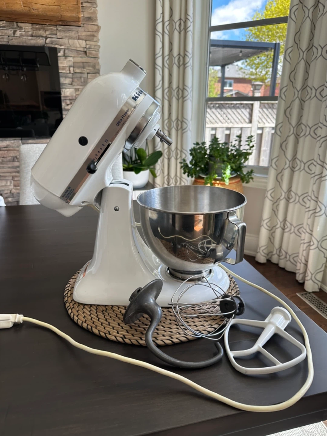 White KitchenAid Ultra Power Stand Mixer - photo 4
