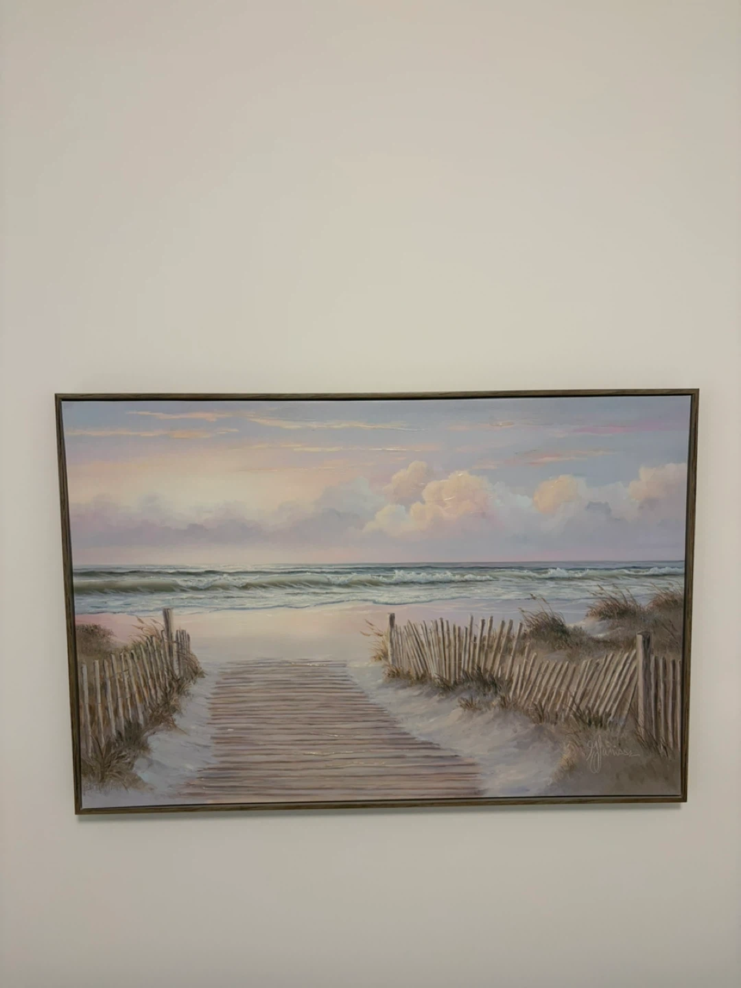 Beach Pathway Canvas Print Wall Art