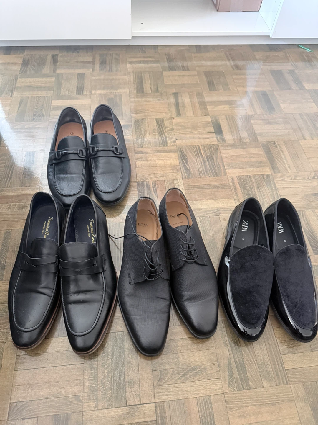 Francesco Rose Black Leather Loafers - photo 2