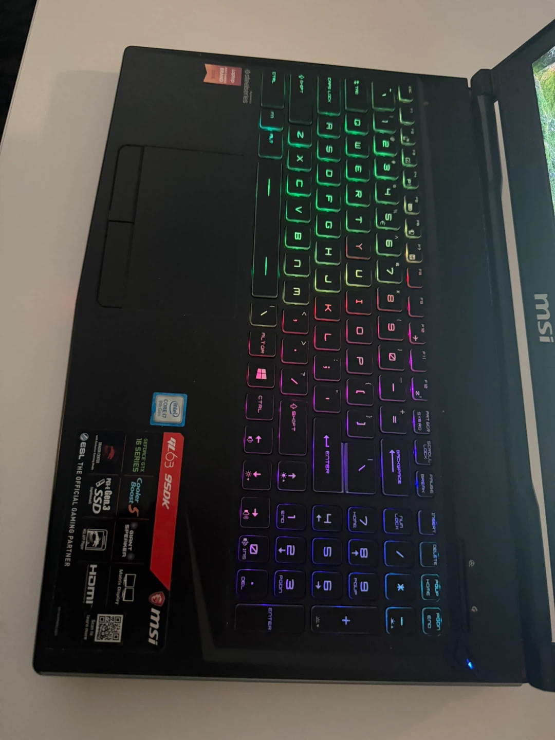 MSI GL63 9SDK Gaming Laptop + Dynamic Color Light Keyboard - photo 2