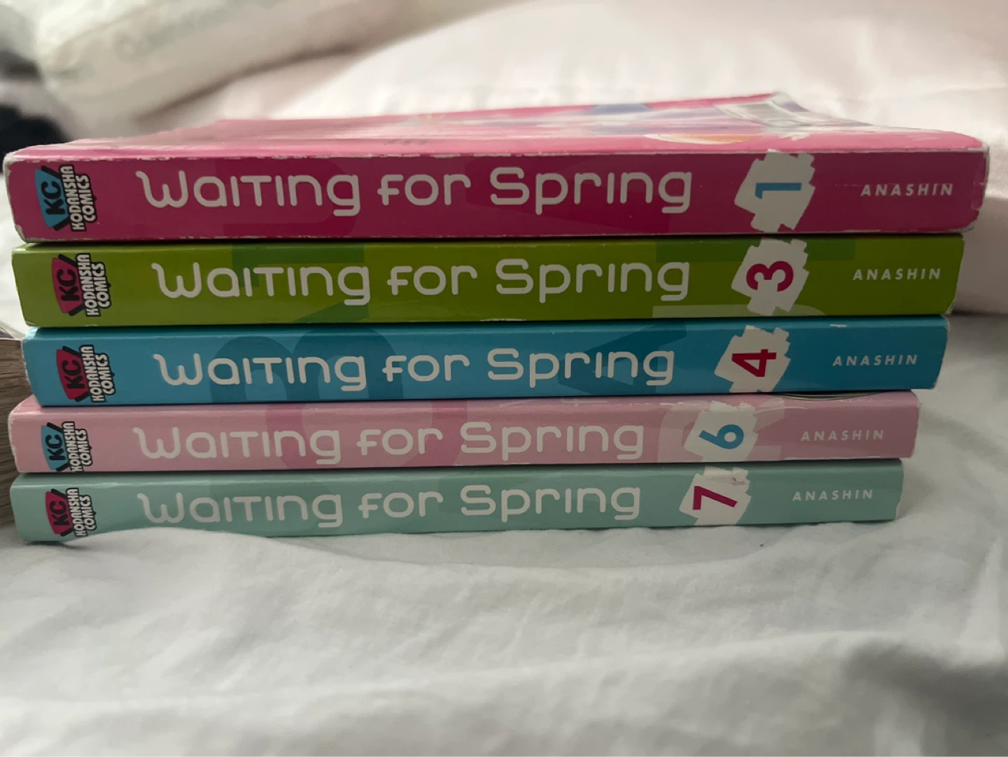 Waiting for Spring Manga Volumes 1, 3, 4, 6, 7