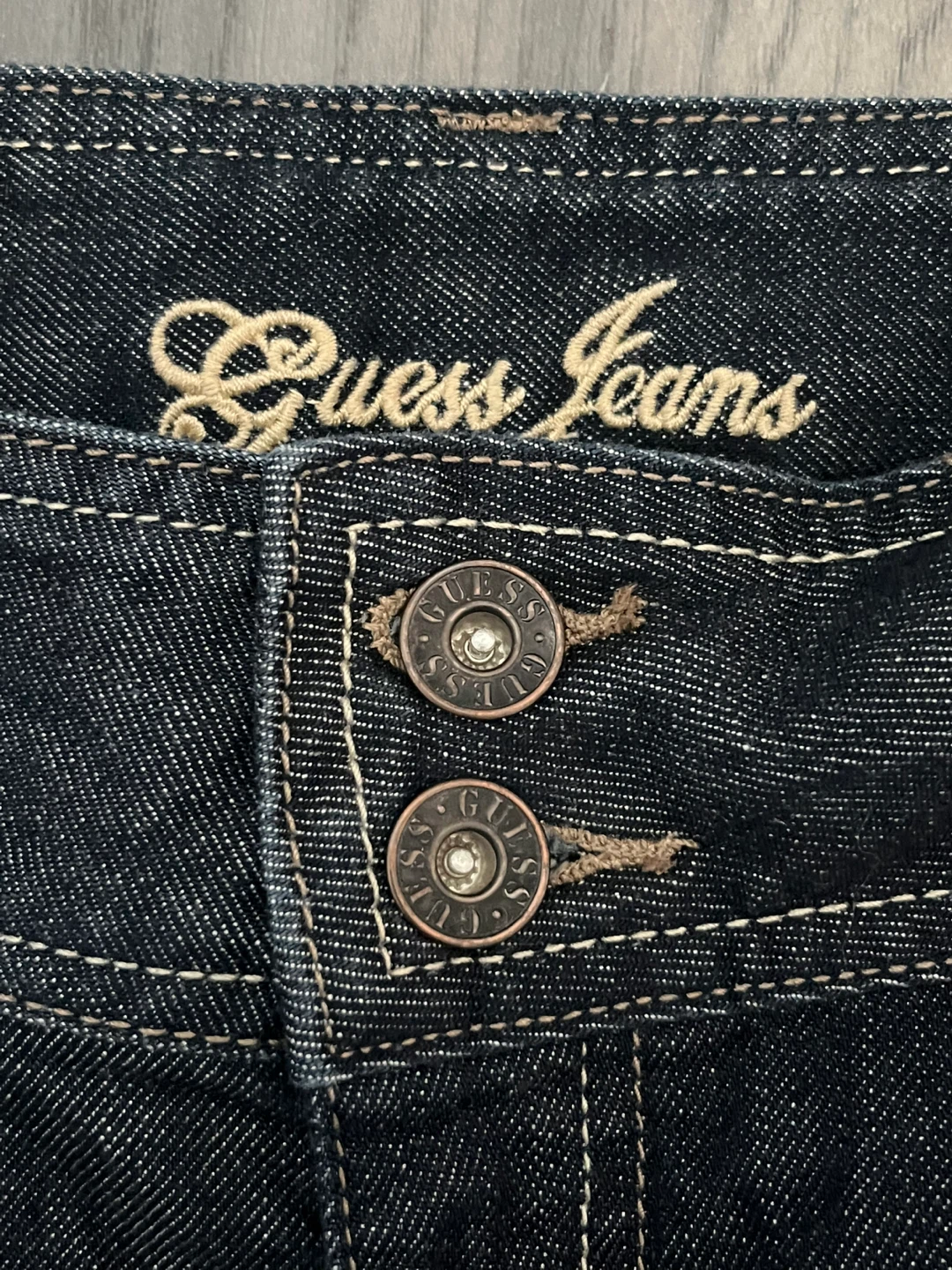 Y2K Guess Low-Rise Cotton Jeans Bermuda Jorts | Women - photo 3