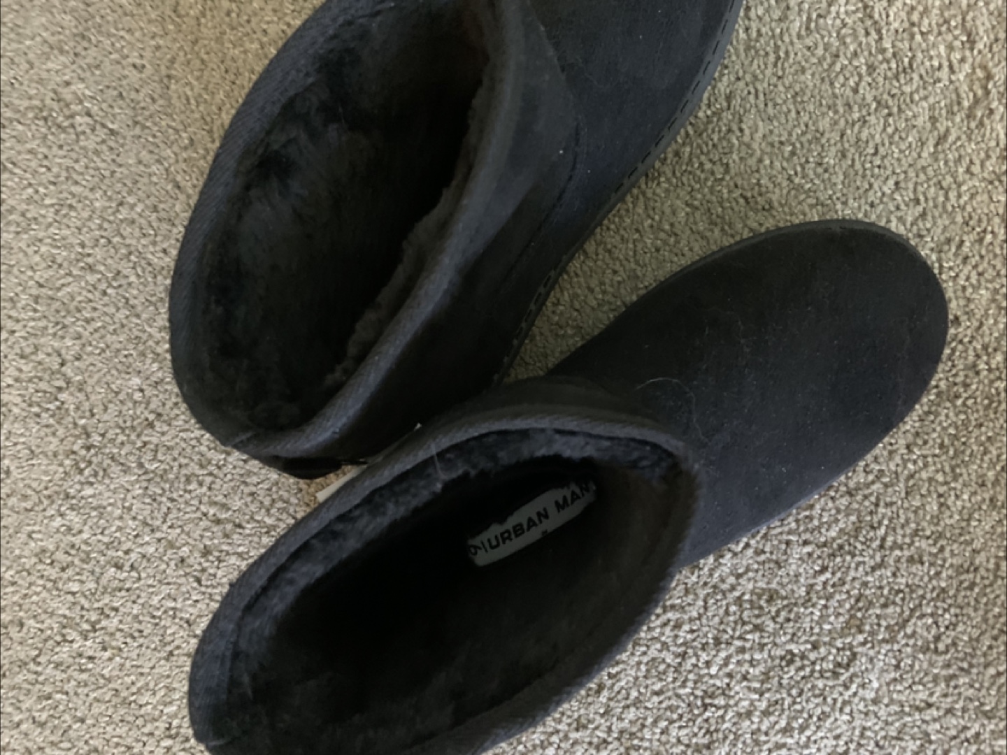 Black Faux Suede Ankle Boots -Urban Planet - photo 2