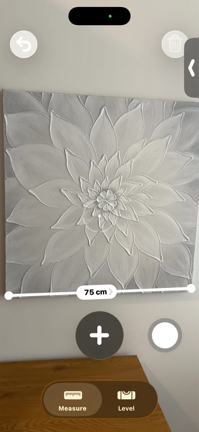 Textured Floral Wall Art Canvas - 75x72 cm - photo 4