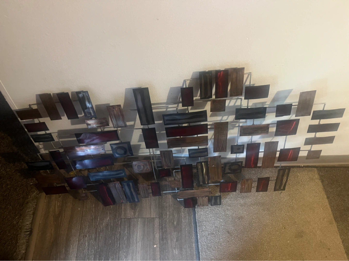 Mid-Century Modern Metal Wall Art Sculpture