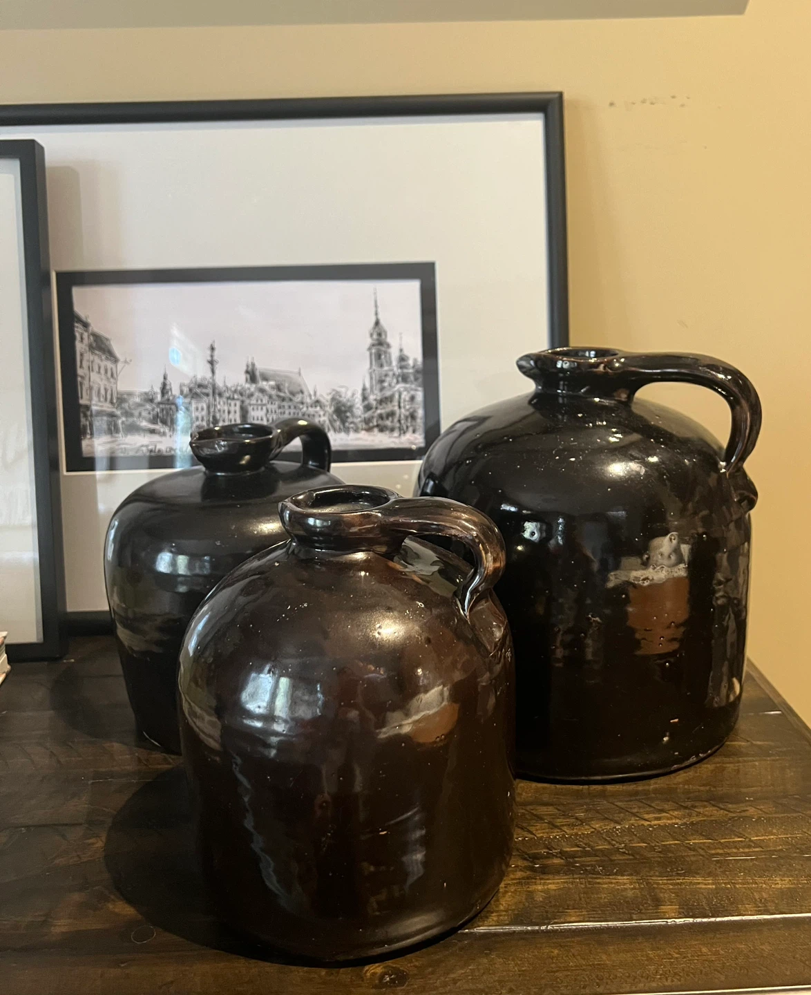 Curated Collection of Vintage Stoneware Jugs