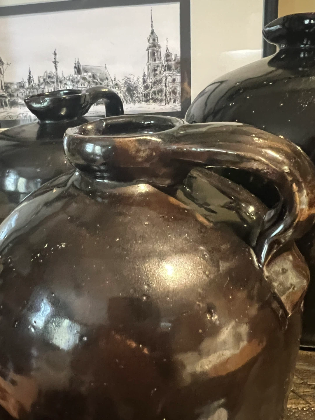 Curated Collection of Vintage Stoneware Jugs - photo 2