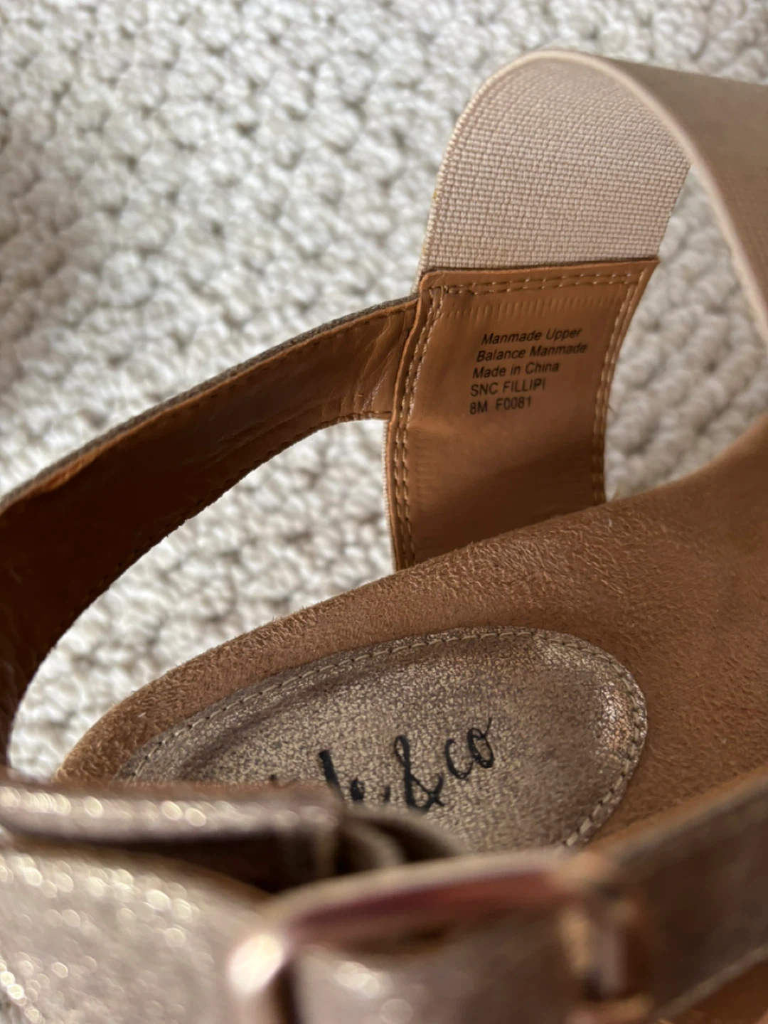 Style & Co. Gold Wedge Sandals Size 8M - photo 3