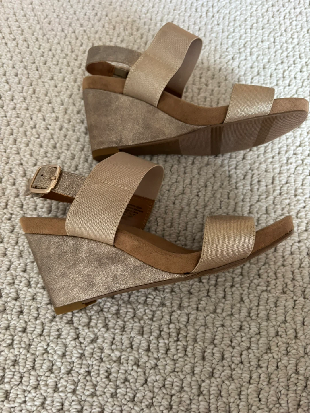 Style & Co. Gold Wedge Sandals Size 8M - photo 2
