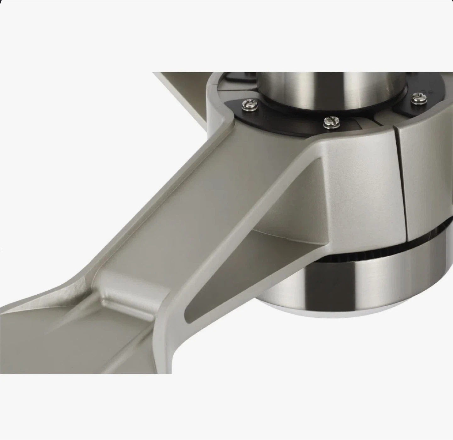 Modern Ceiling Fan with Light - Brushed Nickel Finish - photo 2