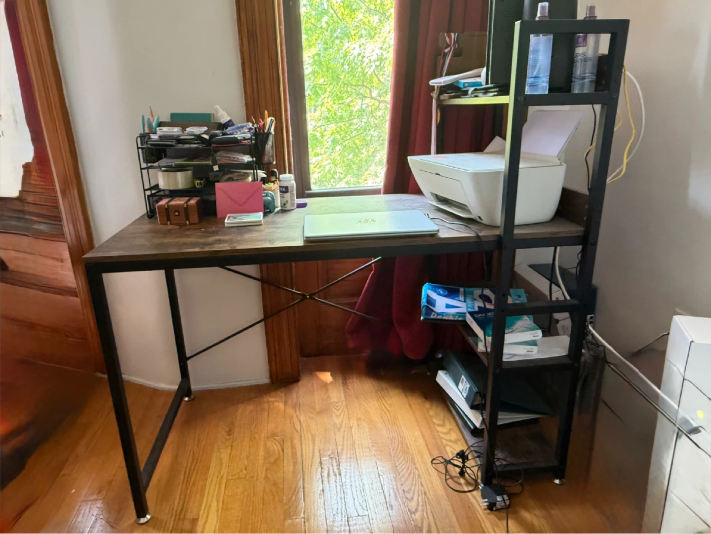 Writing Desk with Shelves