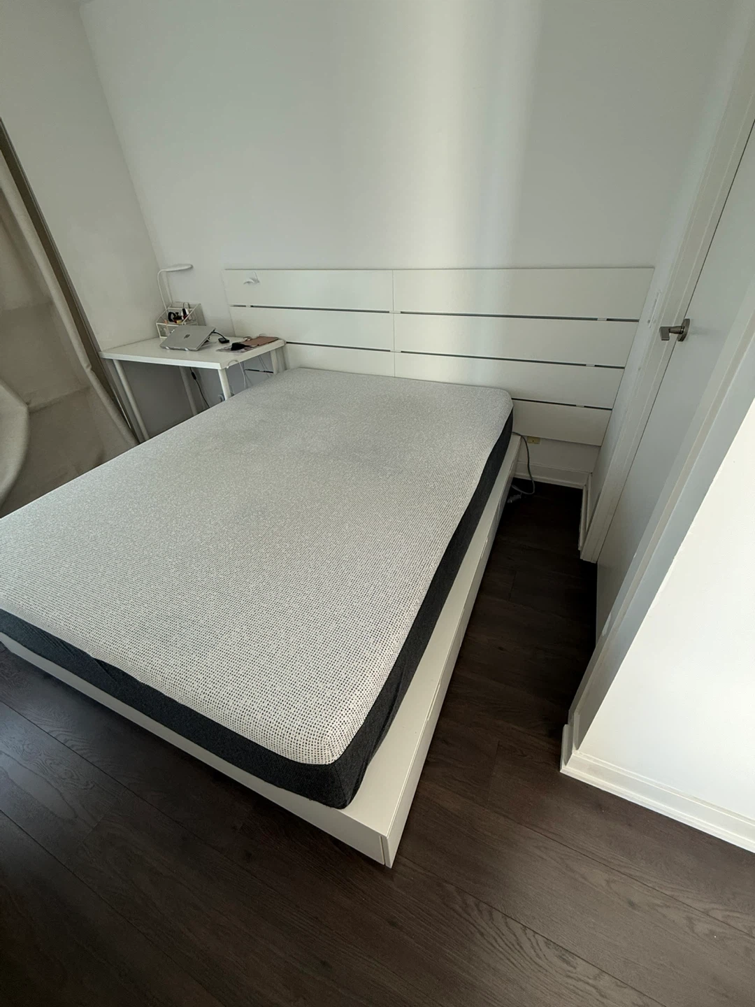 IKEA NORDLI Bed Frame with Storage - White - Queen - photo 3