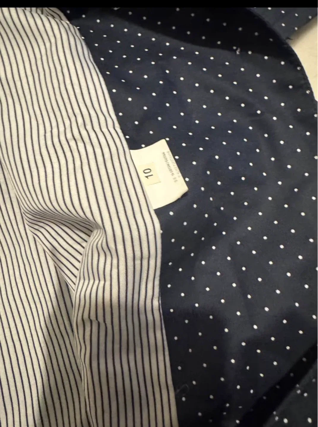 Raffinati Navy Polka Dot Dress Size 10 like L/Xl - photo 3