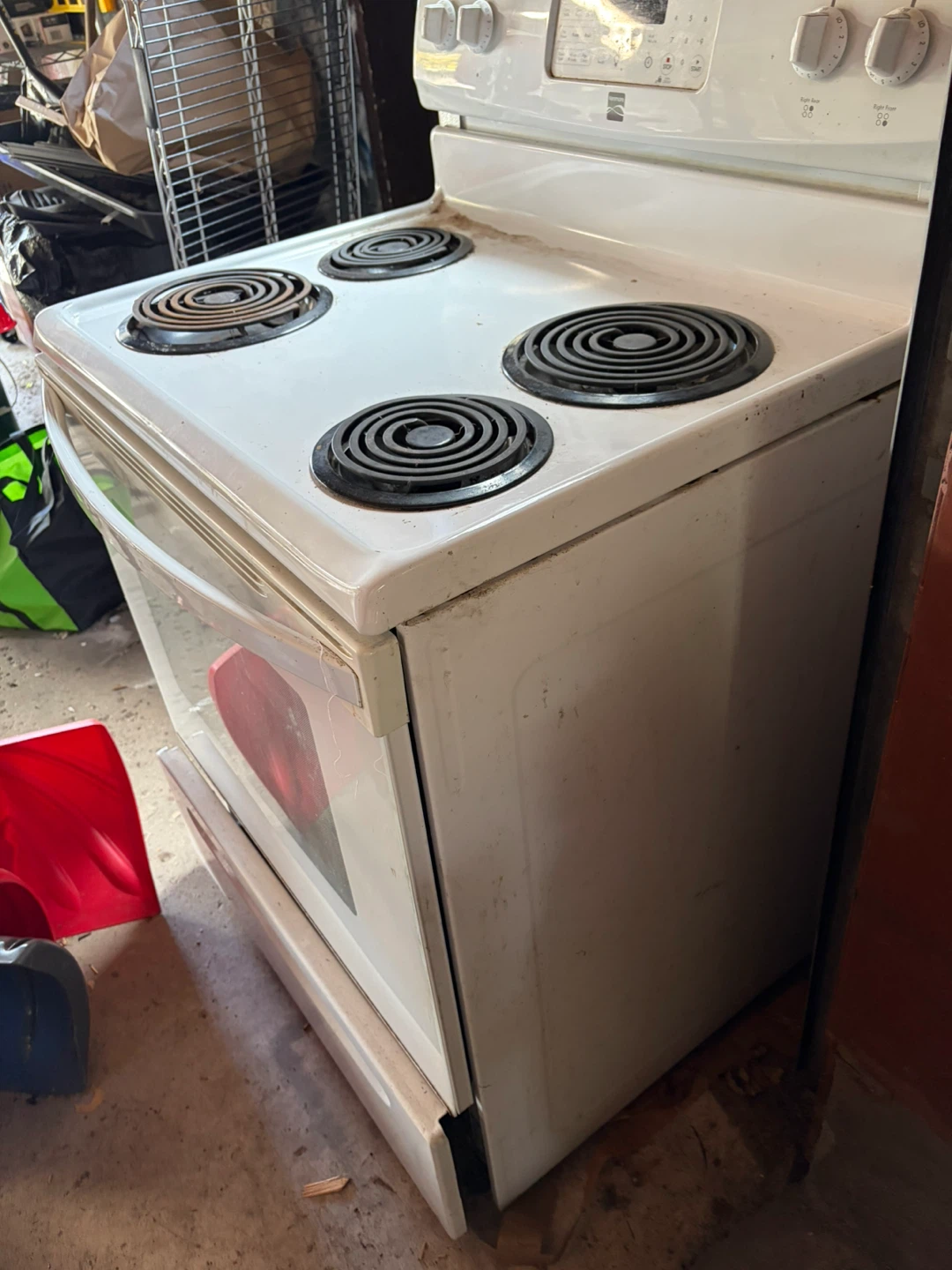 White Kenmore Electric Stove - photo 3