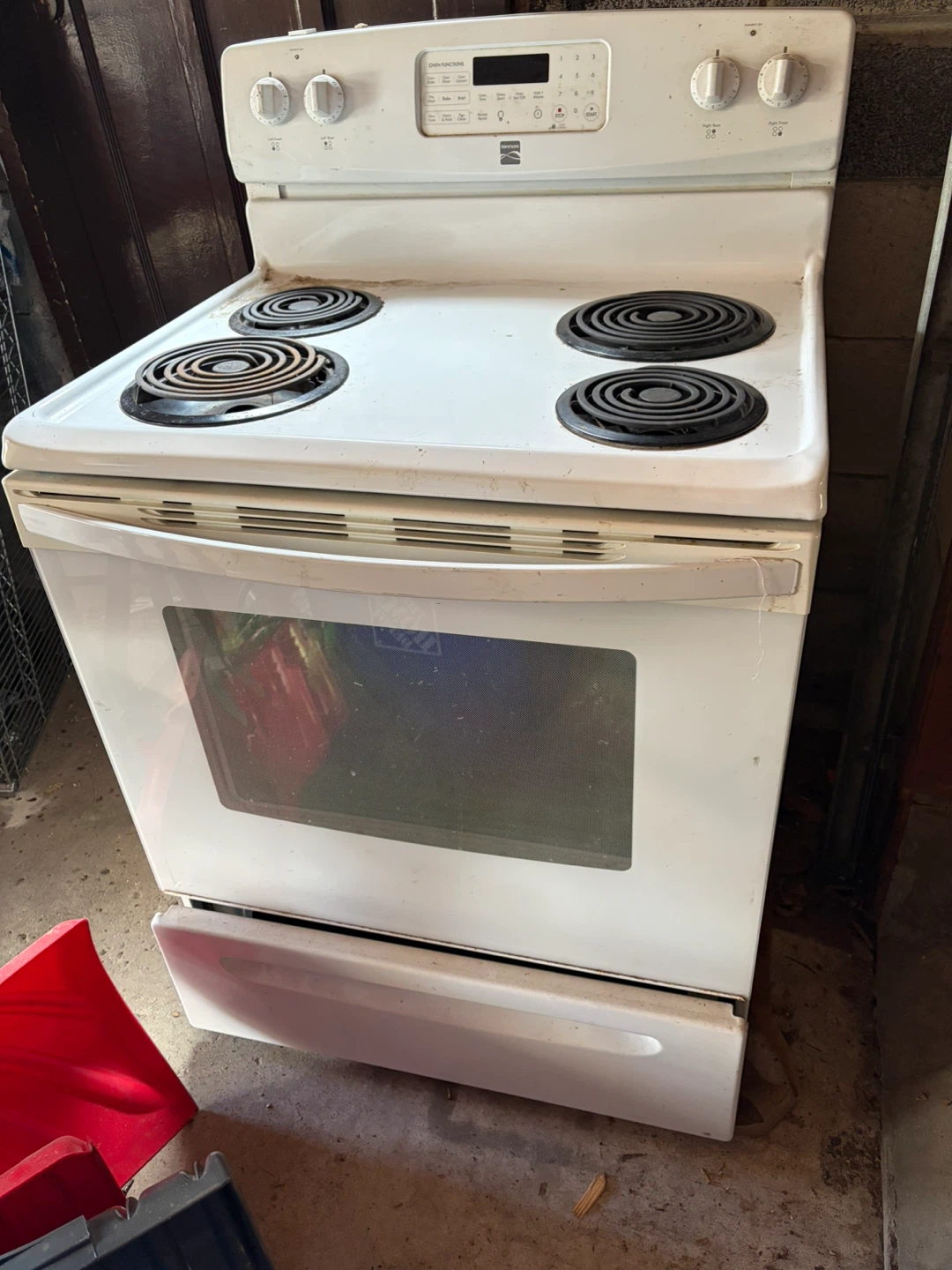 White Kenmore Electric Stove