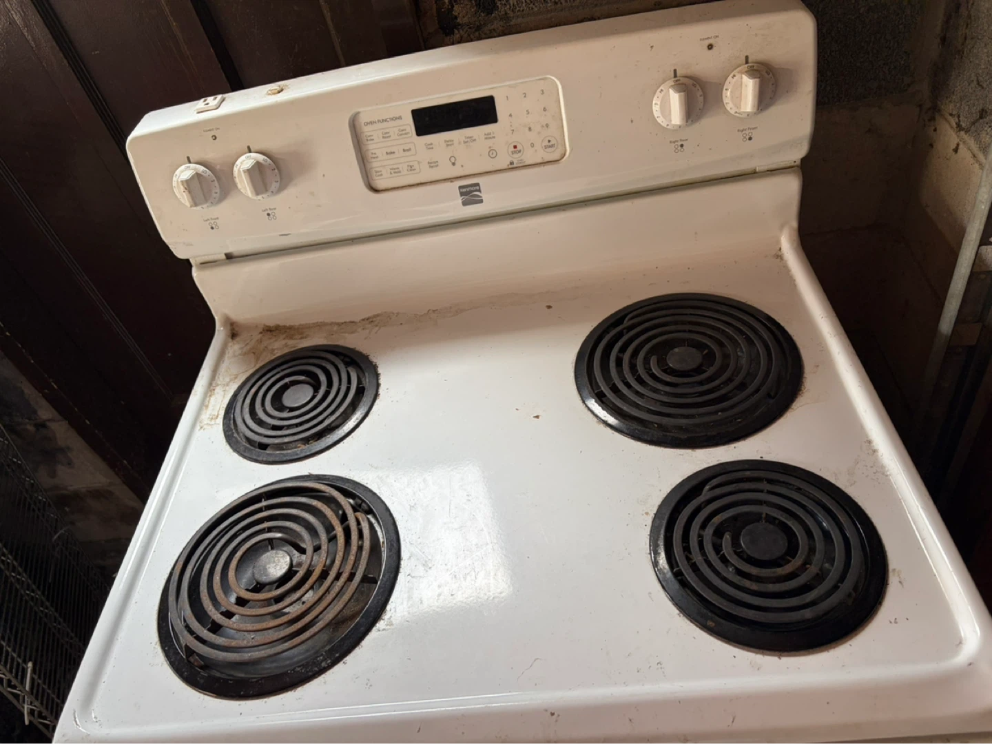 White Kenmore Electric Stove - photo 2